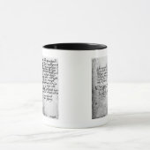 Seite des Manuskriptes Tasse (Zentrum)