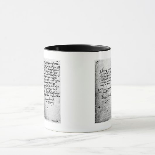 Seite des Manuskriptes Tasse (Zentrum)