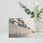 Seite des Militärschiffes Postkarte (Stehend Vorderseite)