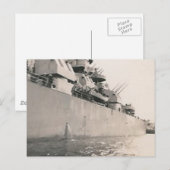 Seite des Militärschiffes Postkarte (Vorne/Hinten)