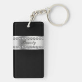 Seite des Monogramm-Schlüsselanhänger-zwei Schlüsselanhänger (Rückseite)