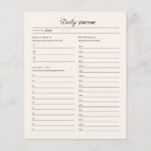 Seite des Tagesplaners (Vorderseite)