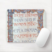 Seite des Textes mit einer floriated Grenze Mousepad (Mit Mouse)