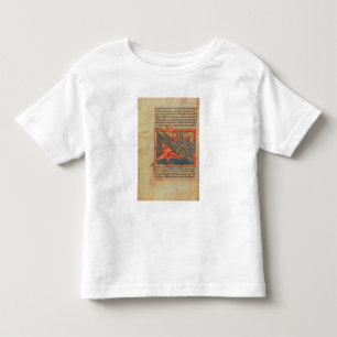 Seite des Textes mit einer Illustration eines Kleinkind T-shirt