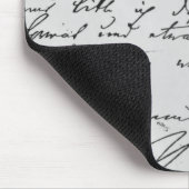 Seite des Textes mit seiner Unterschrift Mousepad (Ecke)