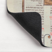 Seite des Textes und der Illustration Mousepad (Ecke)