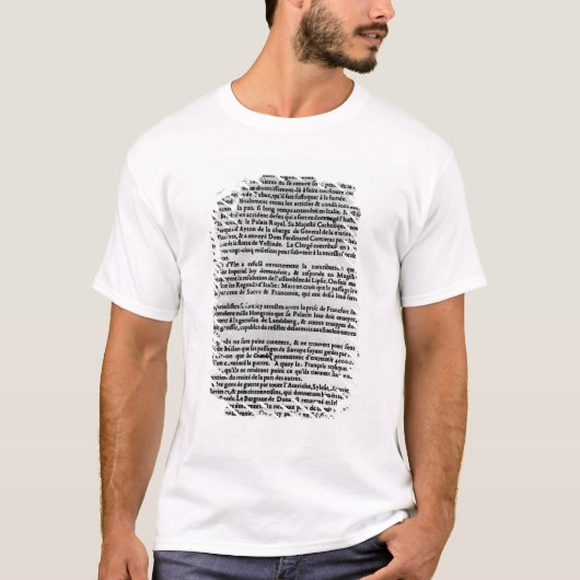 Seite des Textes 'vom La Gazette T-Shirt (Vorderseite)