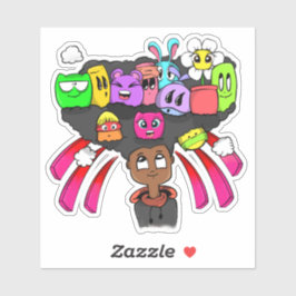 Seite Doodle 01 Vinyl Sticker