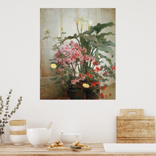 Seite eines Greenhouse-Posters 1870-80 Poster (Küche)