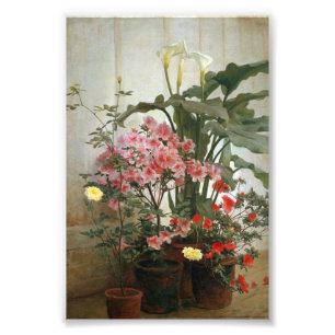 Seite eines Greenhouse von George Cochran Lambdin Fotodruck