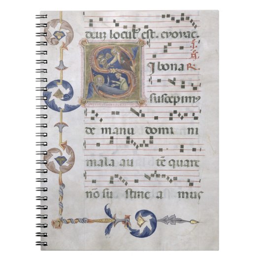 Seite Frau-564 f.13v mit historiated Anfangs"S" Notizblock (Vorderseite)