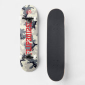 Seite für die echte Skateboarder-Camouflage gedreh Skateboard (Vorderseite)