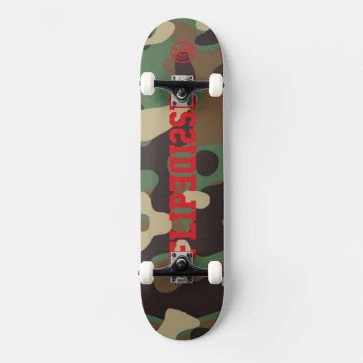 Seite für die echte Skateboarder-Camouflage gedreh Skateboard (Vorderseite)