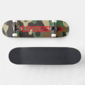 Seite für die echte Skateboarder-Camouflage gedreh Skateboard (Horizontal)