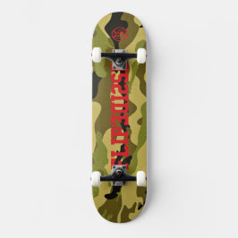 Seite für die echte Skateboarder-Camouflage gedreh Skateboard