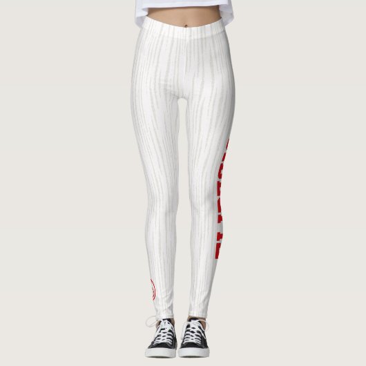 Seite für die echten Skateboarder gedreht Leggings (Vorderseite)