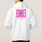 Seite Fußball-Prinzessin 2 Hoodie (Rückseite)