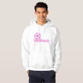 Seite Fußball-Prinzessin 2 Hoodie (Vorne ganz)