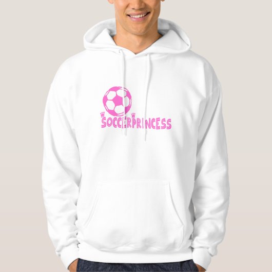 Seite Fußball-Prinzessin 2 Hoodie (Vorderseite)