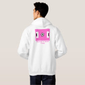 Seite Fußball-Prinzessin 2 Hoodie (Schwarz voll)