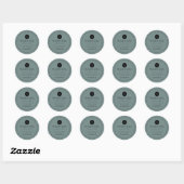 Seite Green Custom Vielen Dank Aufkleber mit Logo (Blatt)