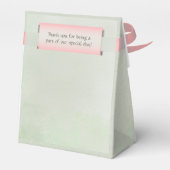 Seite Grün und Pfirsichfarben Geschenkschachtel (Rückseite)