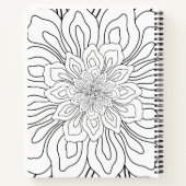 Seite "Line Art zeichnend Blume" Notizblock (Rückseite)