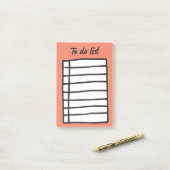 Seite mit Linken Post-it Klebezettel (Auf Schreibtisch)