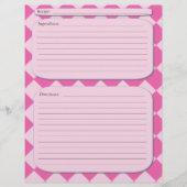 Seite mit rosa Schachbrettmuster (Vorderseite)