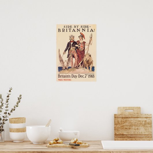 Seite nach Seite Britannia Poster (Küche)