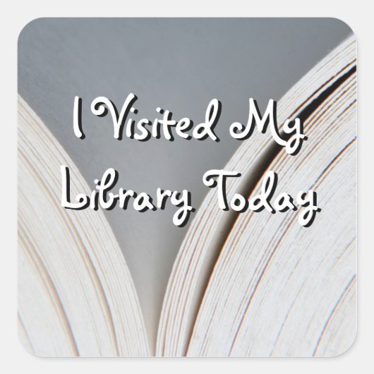 Seite Nr. 2, auf der ich den Bibliotheksticker bes Quadratischer Aufkleber (Vorderseite)