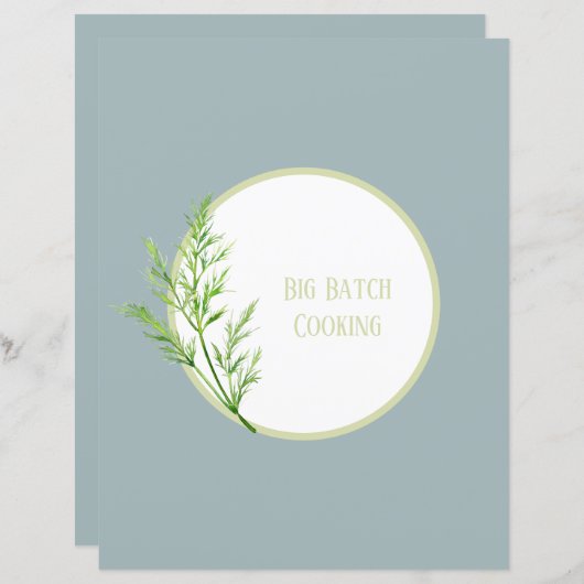 Seite "Rezeptorteile" - Blauer Kräuterbinder einfü (Vorne/Hinten)