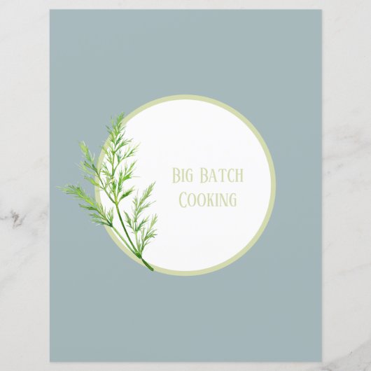 Seite "Rezeptorteile" - Blauer Kräuterbinder einfü (Vorderseite)