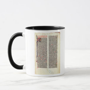 Seite vom "Somme de Theologie' Tasse
