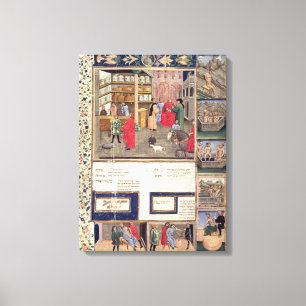 Seite von "Canon von Medizin" durch Avicenna Leinwanddruck