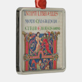 Seite von der Winchester-Bibel, c.1150-80 Silbernes Ornament (Rechts)