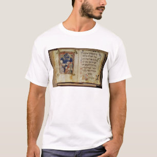 Seite von einem Haggadah T-Shirt