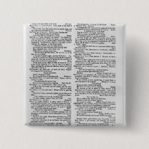 Seite von einem Wörterbuch Button