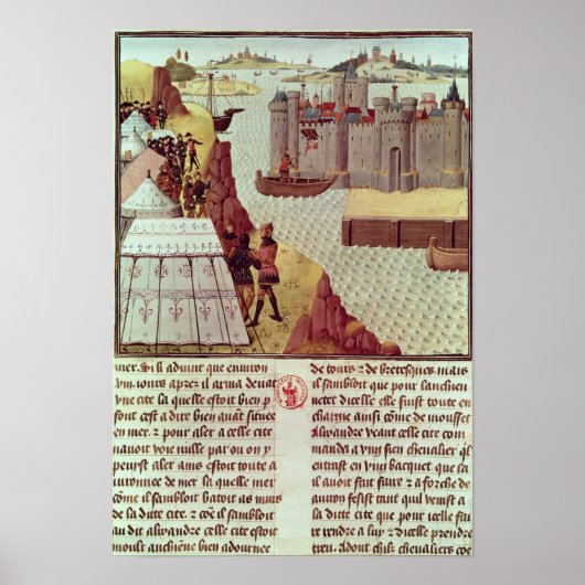 Seite von "Histoire du Grand Alexandre" Poster (Vorne)