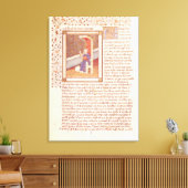 Seite von "Les Dits Moraux des Philosophes" Leinwanddruck (Insitu (Wohnzimmer))