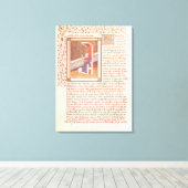 Seite von "Les Dits Moraux des Philosophes" Leinwanddruck (Insitu (Holzboden))