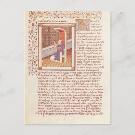 Seite von "Les Dits Moraux des Philosophes" Postkarte (Vorderseite)