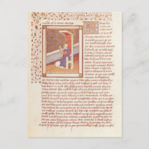 Seite von "Les Dits Moraux des Philosophes" Postkarte