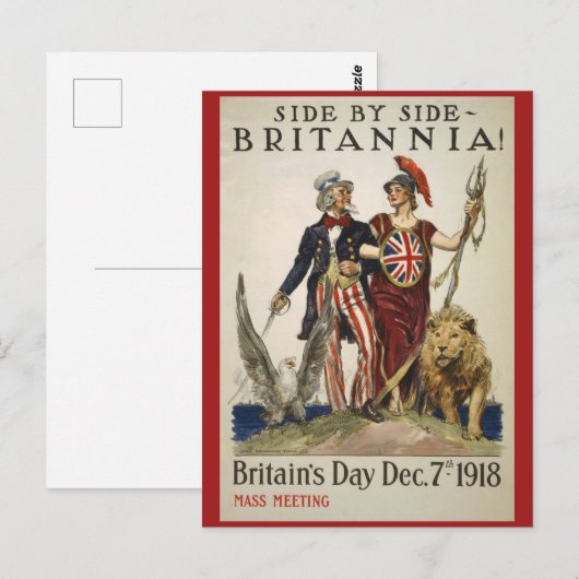 Seite von Side Britannia Postkarte (Vorne/Hinten)