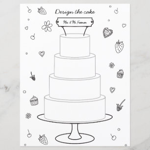 Seite zum Entwurf des Hochzeitaktivität
