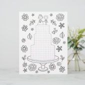 Seite zum Färben von Hochzeitaktivitäten (Stehend Vorderseite)