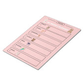 Seite zum Spielen von Wochenplanern Notizblock (angewinkelt)