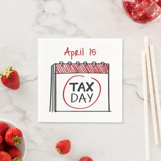 Seite zum Steuertag Serviette (Beispiel)