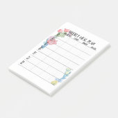 Seite zum wöchentlichen Essen Post-it Klebezettel (angewinkelt)