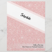 Seite zur amerikanischen Miss Pageant Binder (Vorderseite)